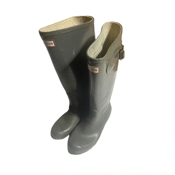 Women's Hunter Green Rain Boots Size 6 fall waterproof farmhouse western - Picture 1 of 8